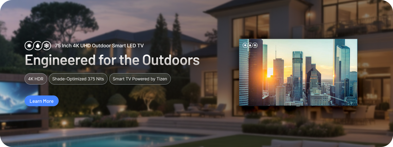 75" 4K UHD Outdoor Smart LED TV