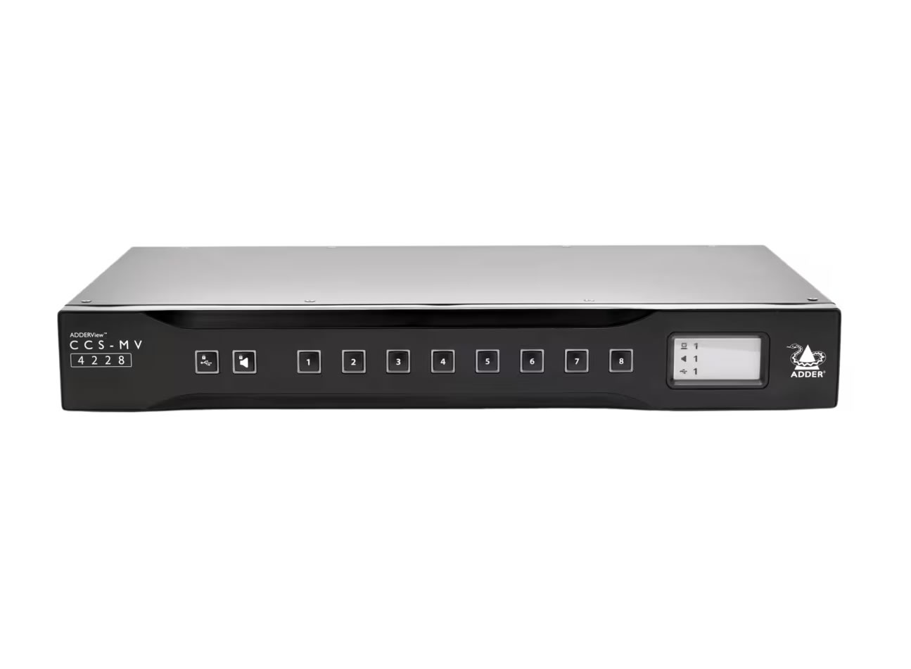Adder CCS-MV4228-US 4K Multi-Viewer switcher 8 Ports DisplayPort / HDMI / USB / Audio / Dual-Output - Image 2
