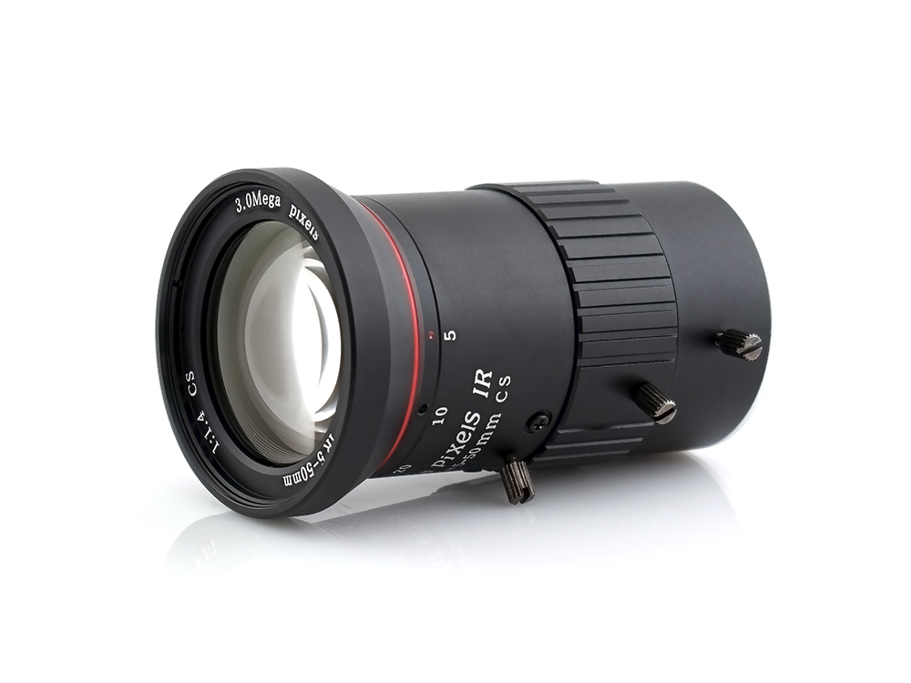 Aida CS-0550V HD Varifocal 5mm-50mm Manual Iris CS Mount Lens