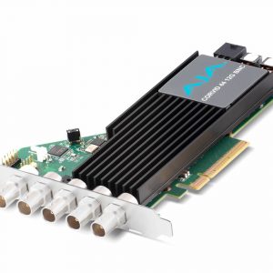 AJA CRV44-12G-R0-14 8-Lane 12G-SDI PCIe 3.0 x 4 Ch I/O Card - Tall Bracket - Fanless Passive Cooling - HDBNC - No Cables
