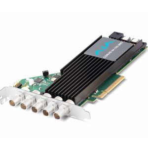 AJA CRV44-12G-R0-21 12G-SDI PCIe 3.0 4 Channel I/O Card - Tall Bracket - BNC with Fan - No Cables