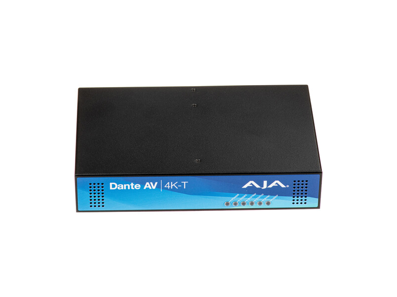 AJA DANTE-AV-4K-T-2 Dante AV Ultra 12G-SDI / HDMI 2.0 4K60 Transmitter / PoE+ / RS-422 / USB