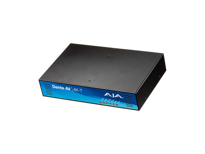 AJA DANTE-AV-4K-T-2 Dante AV Ultra 12G-SDI / HDMI 2.0 4K60 Transmitter / PoE+ / RS-422 / USB - Image 4