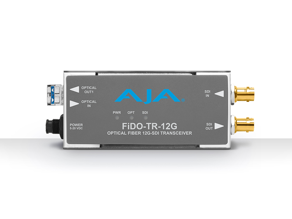 AJA FiDO-TR-12G 1-Channel 12G-SDI/LC Single-Mode LC Fiber Transceiver - Image 2