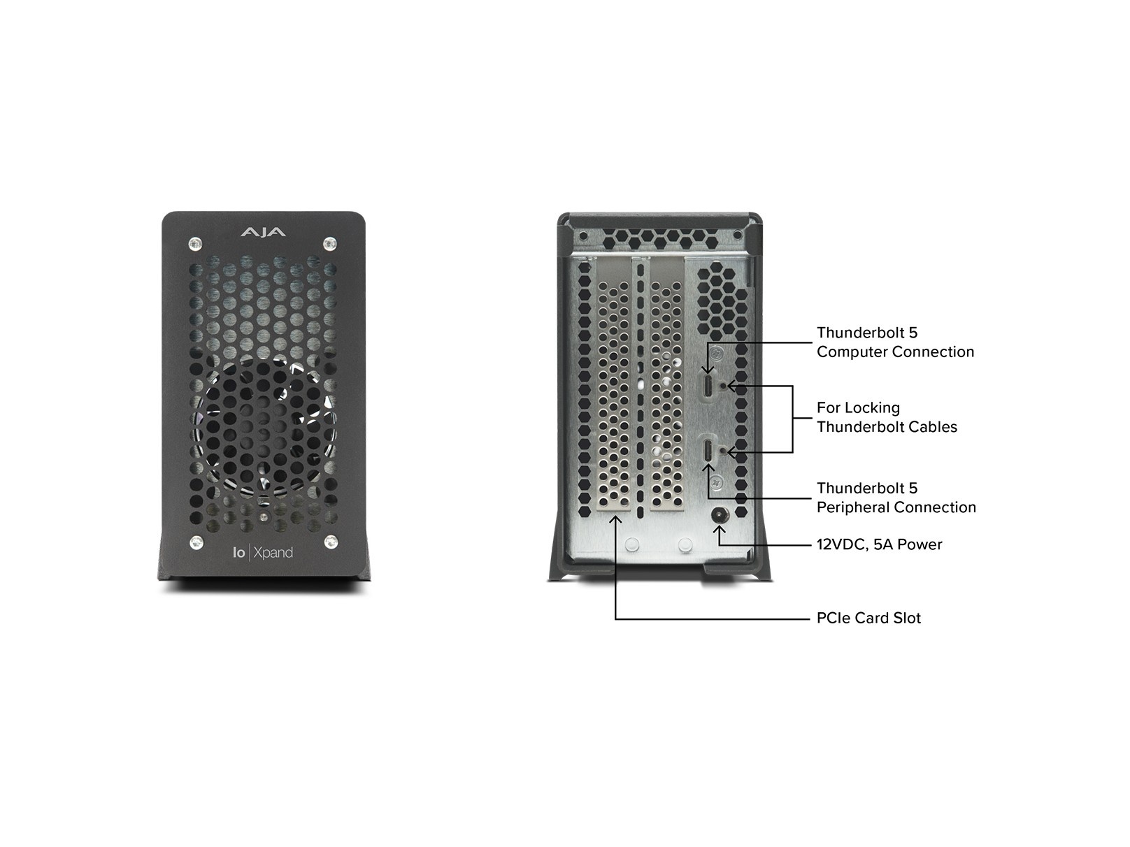 AJA IO-XPAND-4 Thunderbolt 5 PCIe Expansion Chassis / x8 PCIe 4.0 Slot / 6000 MBps / PCIe I/O Card Bundle - Image 2