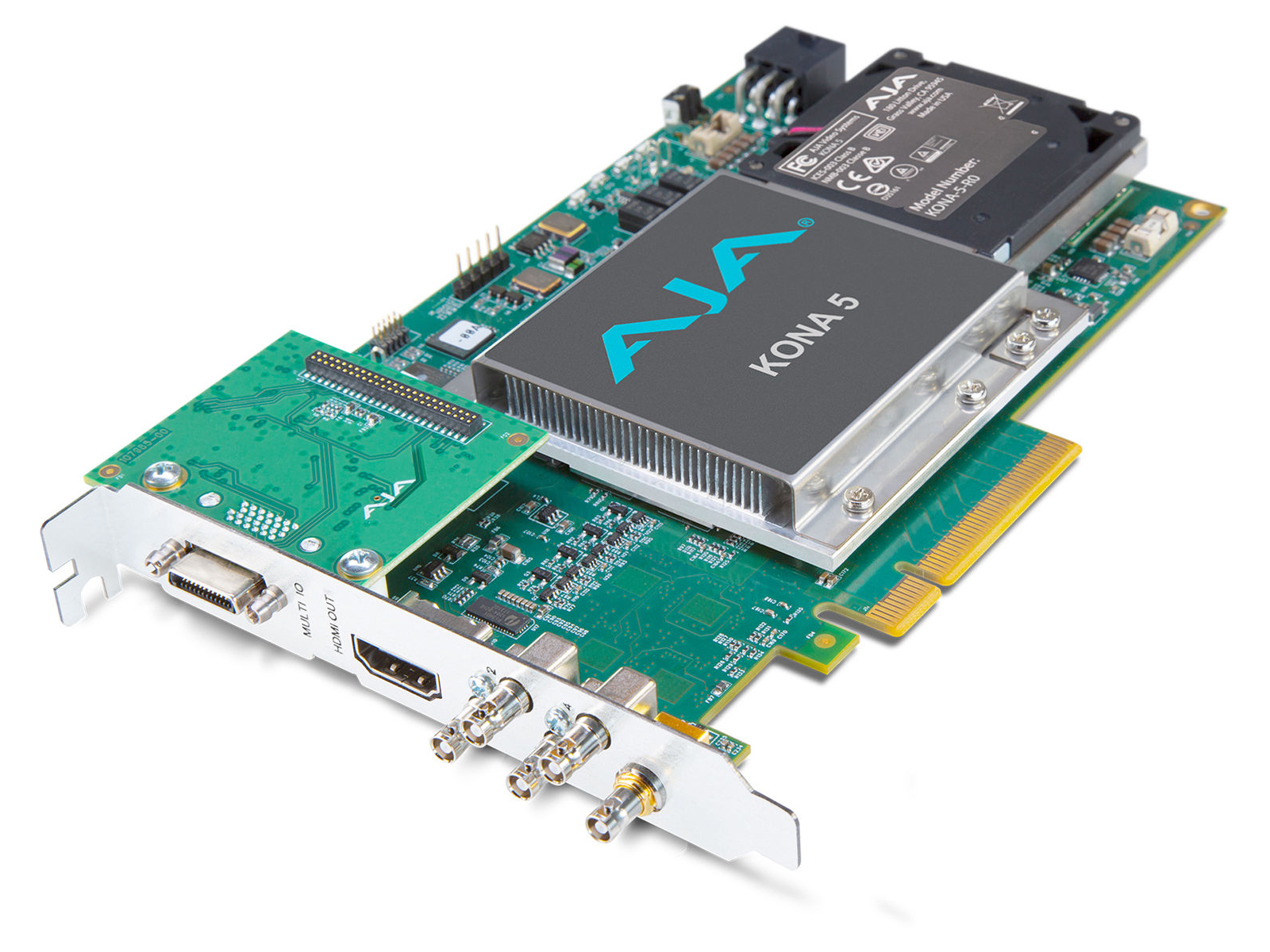 AJA KONA-5-R0-S02 12G-SDI I/O / HDMI 2.0 Output / 10-bit 4K60 HFR / PCIe 8-lane
