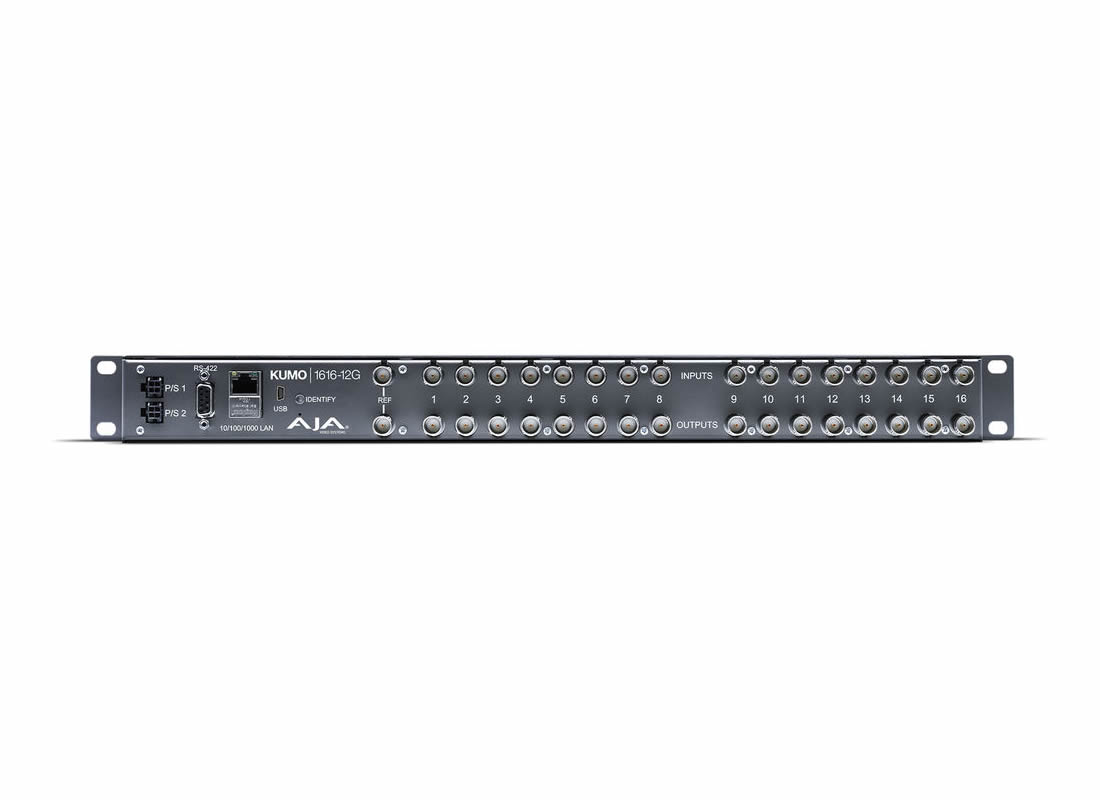 AJA KUMO-1616-12G Compact 12G-SDI Router (1 RU) - Image 2