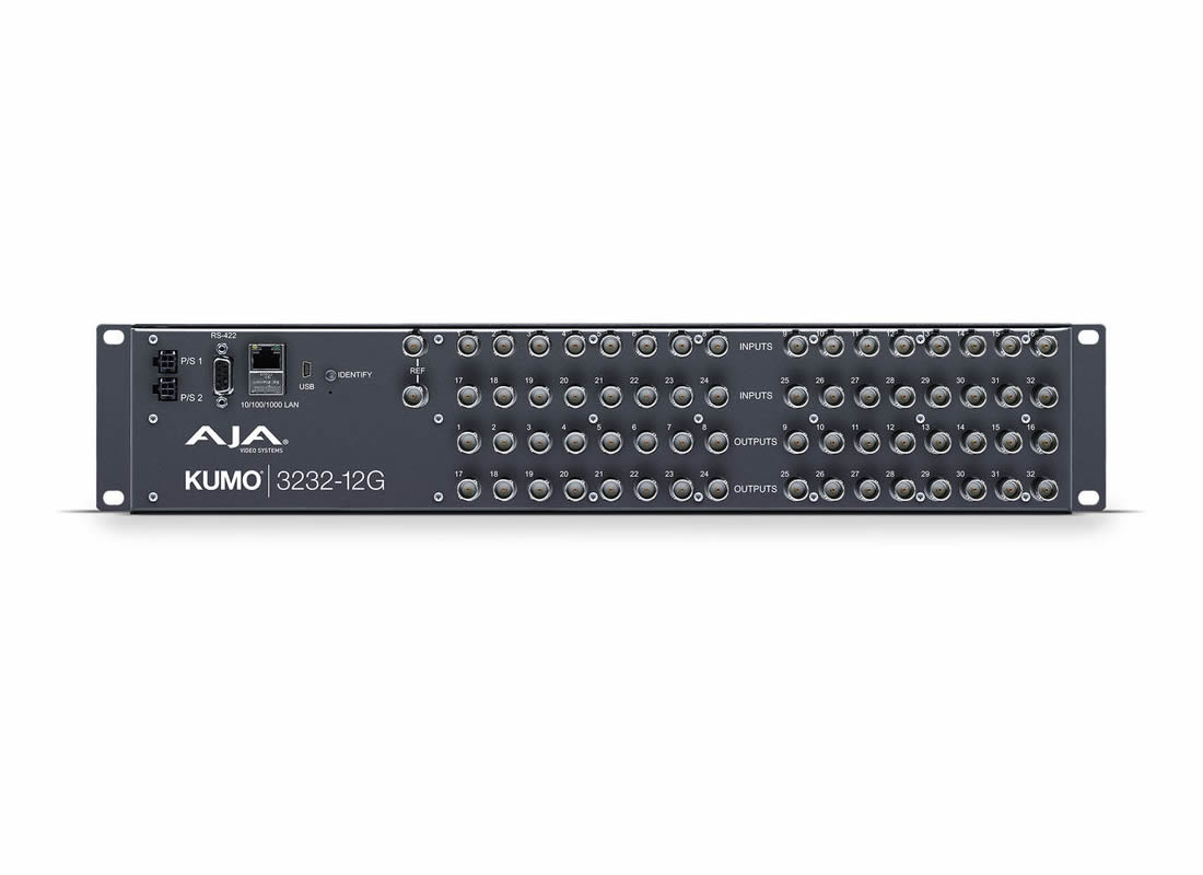 AJA KUMO-3232-12G Compact 12G-SDI Router (2 RU) - Image 2
