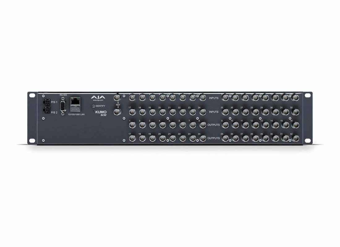 AJA KUMO-3232-R2 KUMO 32x32 Compact SDI Router, with 1 Power Supply - Image 2
