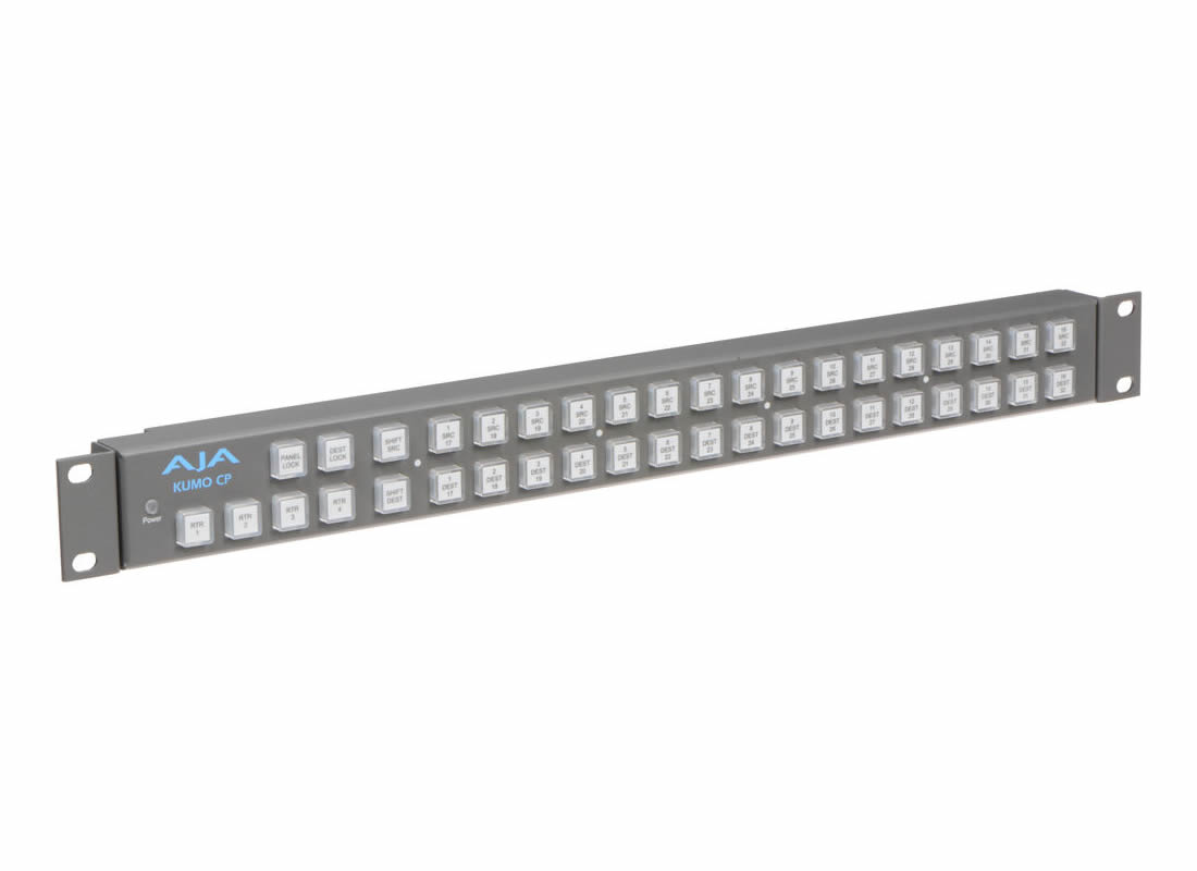 AJA KUMO-CP-R0 1RU Hardware Control Panel for KUMO Routers