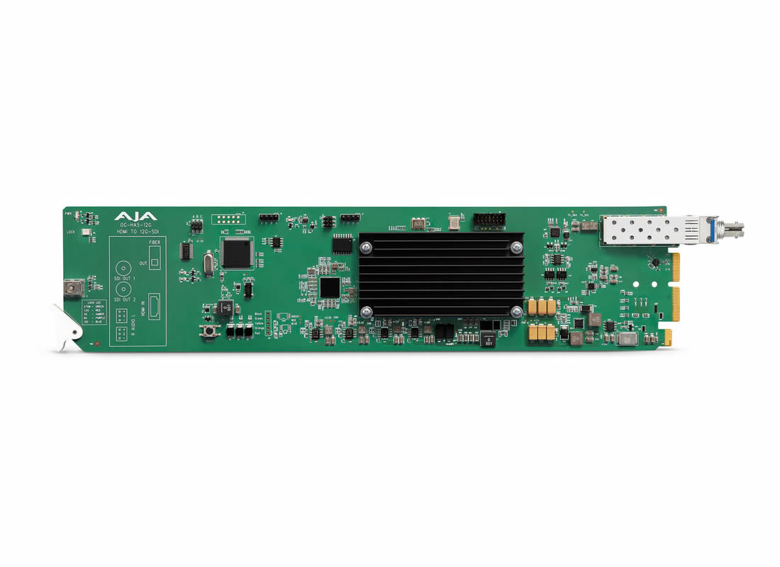 AJA OG-HA5-12G-T-ST OpenGear 4K HDMI 2.0 to 12G-SDI Converter Card with Fiber ST - Image 3