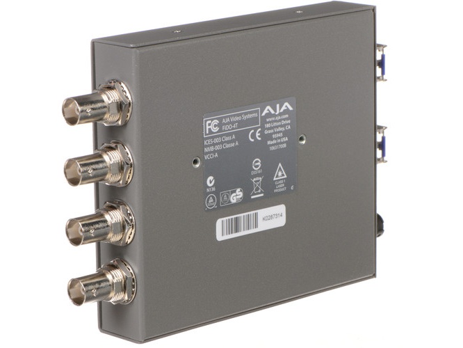AJA FIDO-4T-R0 4-Channel 3G-SDI to Single-Mode LC Fiber Transmitter / 10 km 32808 ft / 1310 nm - Image 2