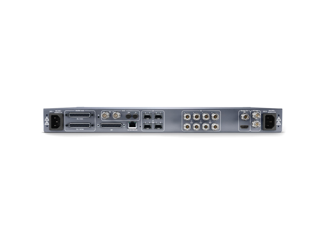 AJA FS4-R0 4-Channel 2K/HD/SD / 1-Channel 4K/UltraHD Frame Sync / Up Down Cross-Converter - Image 3
