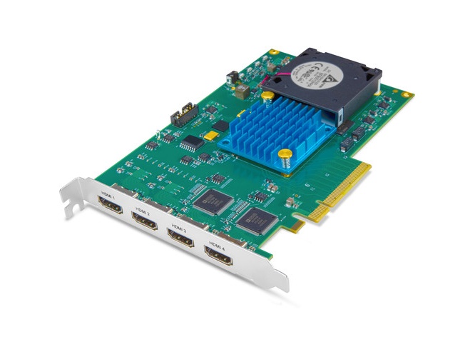 AJA KONA-HDMI4R-R0 4-Channel HDMI Capture Card / Dual 4K60 / Quad 1080p60 / 8-Lane PCIe 2.0