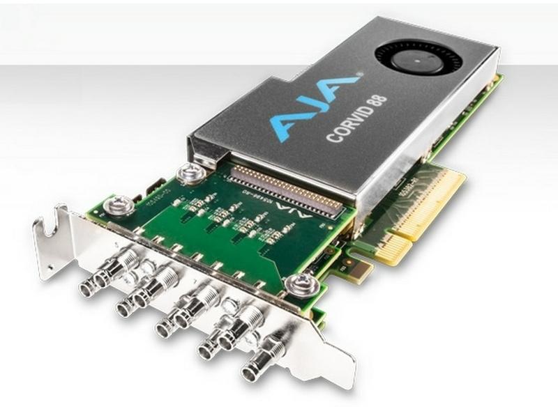 AJA CRV88-9-S-R0 2 Gen PCIE 8 channel I/O card/4K capable/short PCIe bracket/Cables included