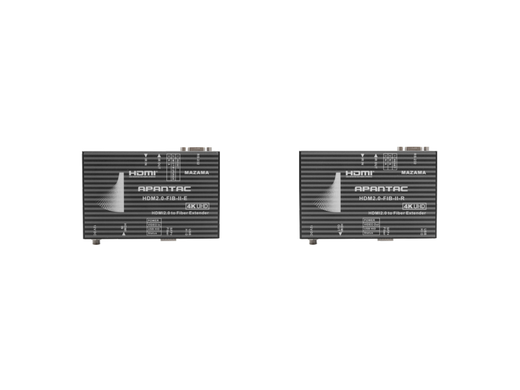 Apantac HDM2.0-FIB-II-SM HDM2.0 Fiber Extender (Transmitter/Receiver) Kit / up to 10Km