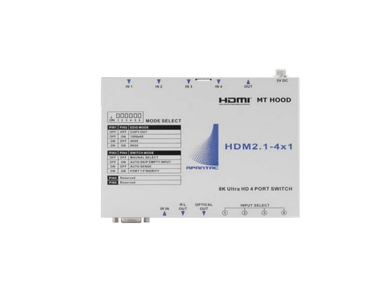 Apantac HDM2.1-4×1 4 x 1 HDMI 2.1 Switch