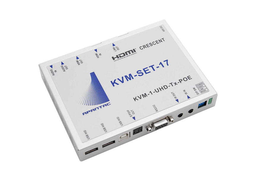 Apantac KVM-1-UHD-Tx-POE Apantac 4K/UHD HDMI KVM Transmitter with USB 2.0 and PoE