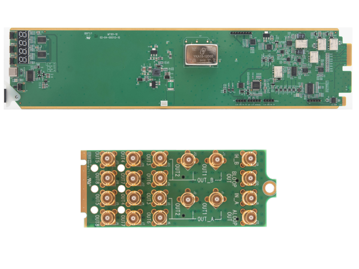 Apantac OG-DA-AV-SET-2 OpenGear 1 x 8 Analog Video Distribution Amplifier Set (2 x Main Board / Rear Module2)