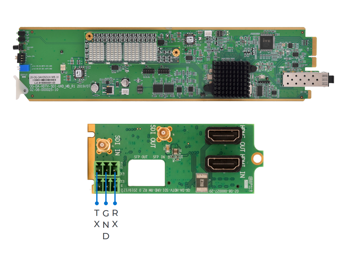 Apantac OG-DA-HDTV-SDI-UHD-SET-1 HDMI 2.0 to SDI Converter Set (Main Board / Rear Module)
