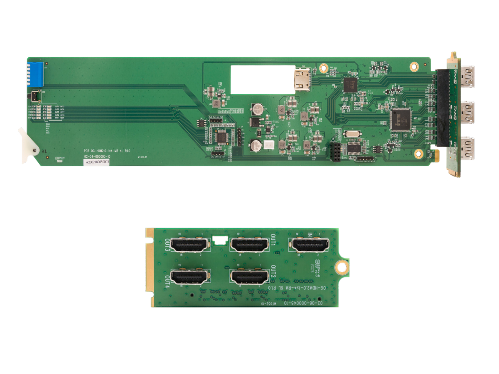 Apantac OG-HDM2.0-1×4-SET-1 OpenGear 1 x 4 HDMI 2.0 UHD distribution Ampflifier Set (Main Board / Rear Module)
