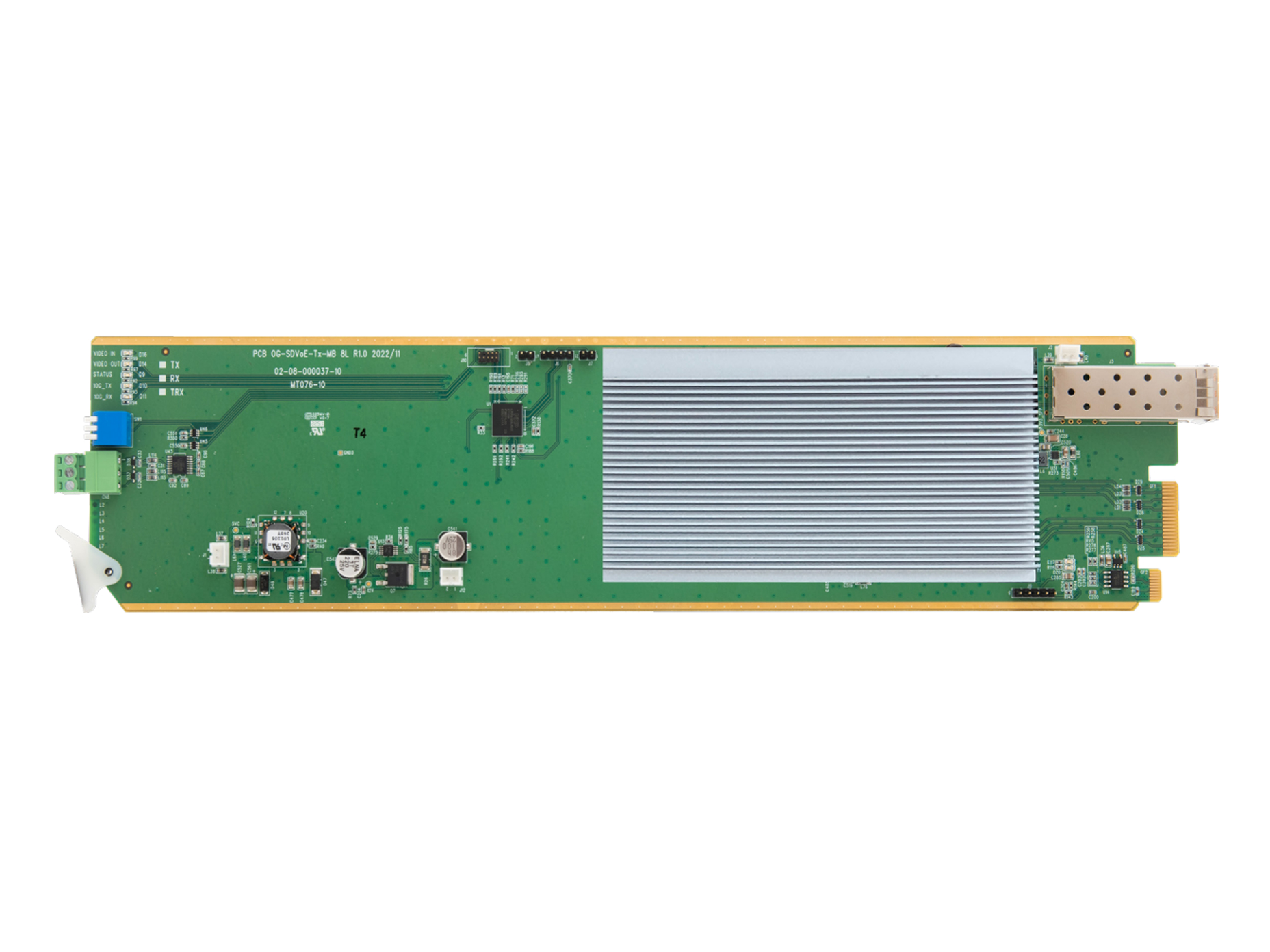 Apantac OG-HDM2.0-FIB-II-Tx-SET-3 OpenGear Dual SDVoE HDMI 2.0 UHD AV over IP transmitter Set (Main Board / Rear Module / SFP-10G-Tx-MM) - Image 2
