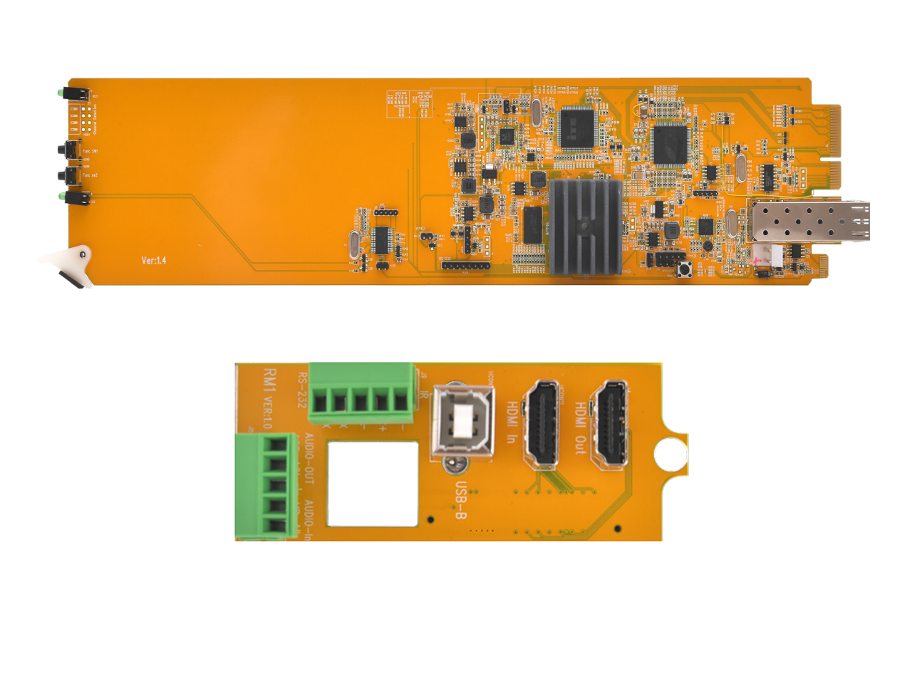 Apantac OG-KVM-IP-Tx-SET-3 OpenGear KVM Extender over IP / HDMI with Looping Input Set (Main Board / Rear Module / SFP-1G-F-Tx)