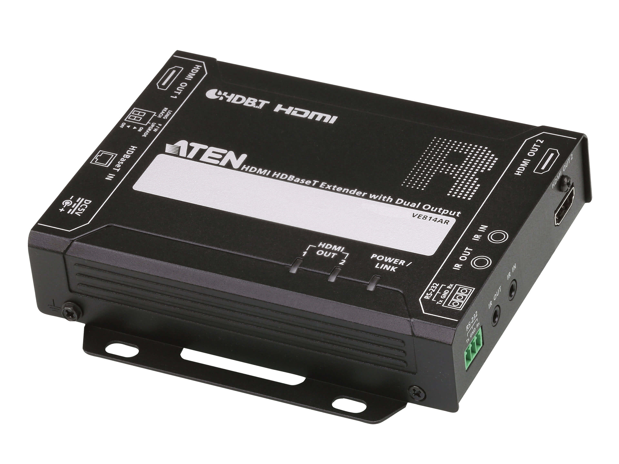 Aten VE814AR-ATA HDBaseT Receiver Dual HDMI Output / 4K@100m / RS-232 / IR / Long Reach 150m