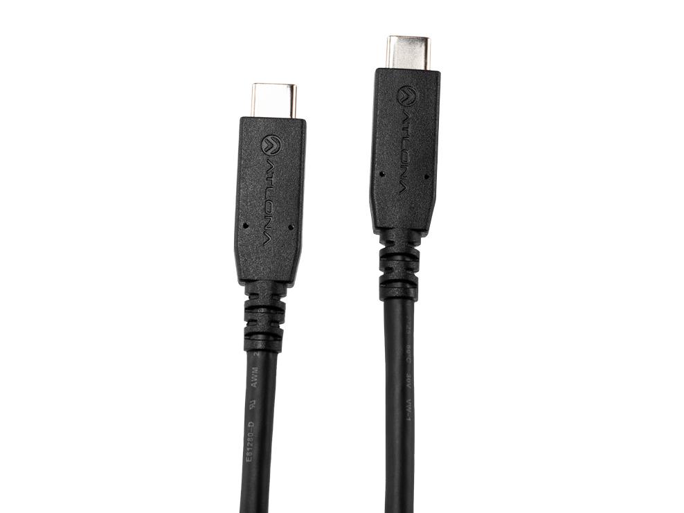 Atlona AT-LC-UC2UC-2M USB-C to USB-C Cable / USB 3.1 Gen 1 / 18 Gbps / 4K / 60W / 6.6 ft