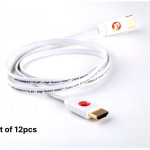Atlona AT-LCF-4-SET12 4ft High Speed 1080P Flat HDMI with Ethernet Cable for TV PS4 XBOX ONE (Lot of 12pcs)