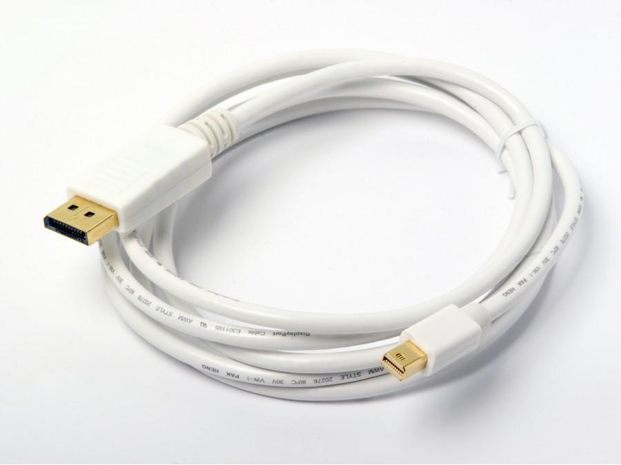 Atlona AT13021-2 6 ft DisplayPort Male to Mini DisplayPort Male Locking Cable 2m Gold Plated