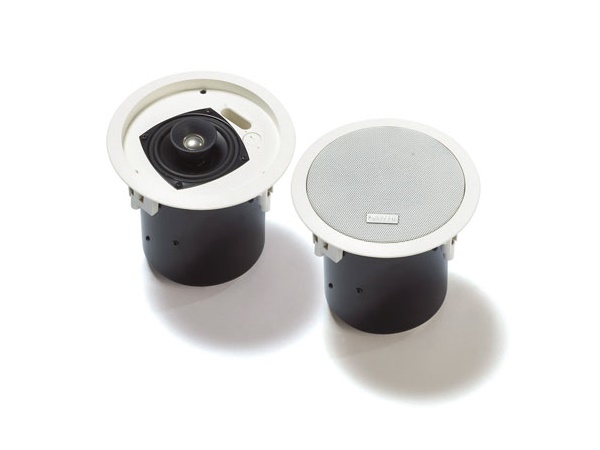 Bosch LC2-PC30G6-4 4 inch Coax 30 Watt Premium Ceiling Loudspeaker with Grille/Back Can Enclosure/Tile Bridge/Mounting Ring/EVAC (Pair)