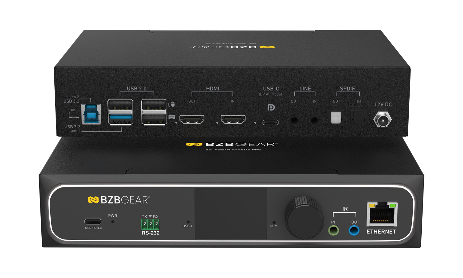 BZBGEAR BG-IPGEAR-XTREME-PRO 4K/8K UHD HDMI 2.1 AV over IP Multicast Transceiver with Seamless Matrix Switching/Video Wall/Multiview/KVM/USB & PoE Support over 1 Gigabit Network