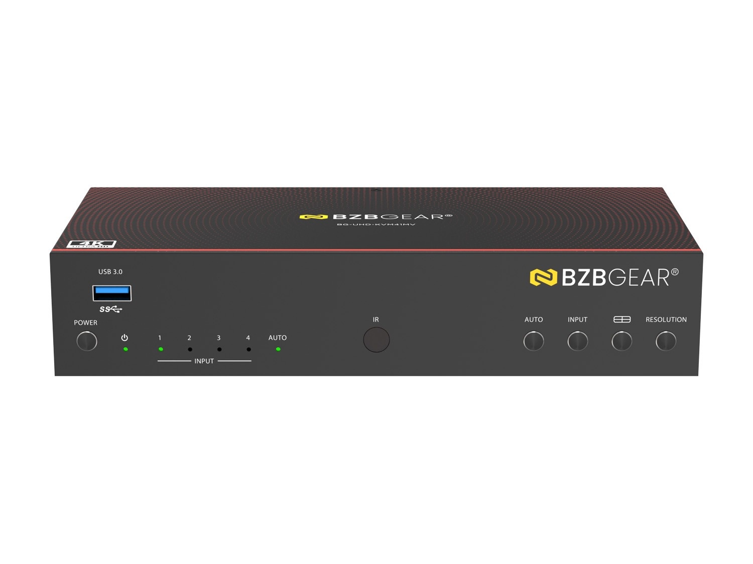 BZBGEAR BG-UHD-KVM41MV 4K UHD 4x1 Seamless Video & USB 3.0 KVM Switcher with Multiview/Hotkey Switching/IR Control - Image 4