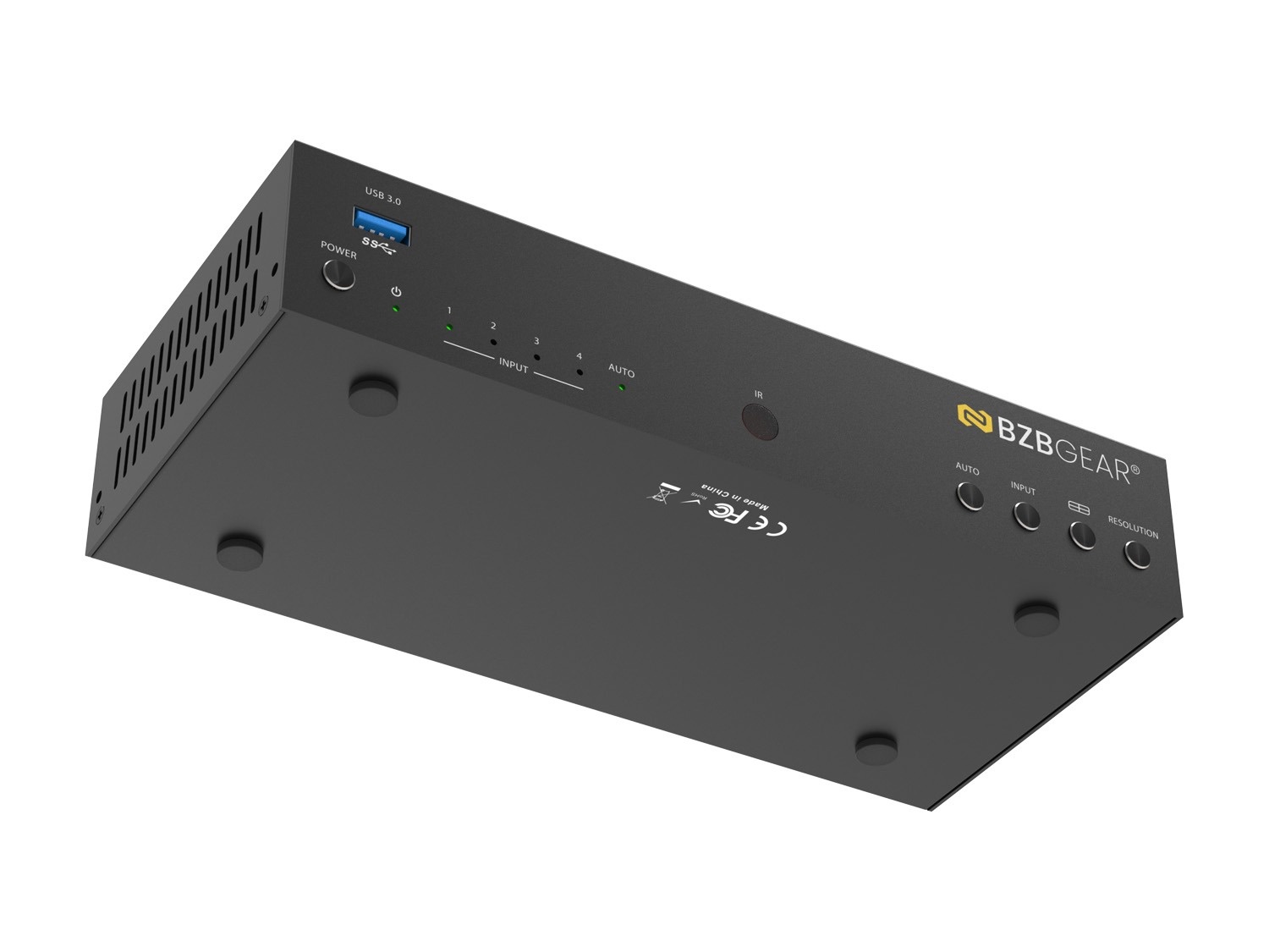 BZBGEAR BG-UHD-KVM41MV 4K UHD 4x1 Seamless Video & USB 3.0 KVM Switcher with Multiview/Hotkey Switching/IR Control - Image 6