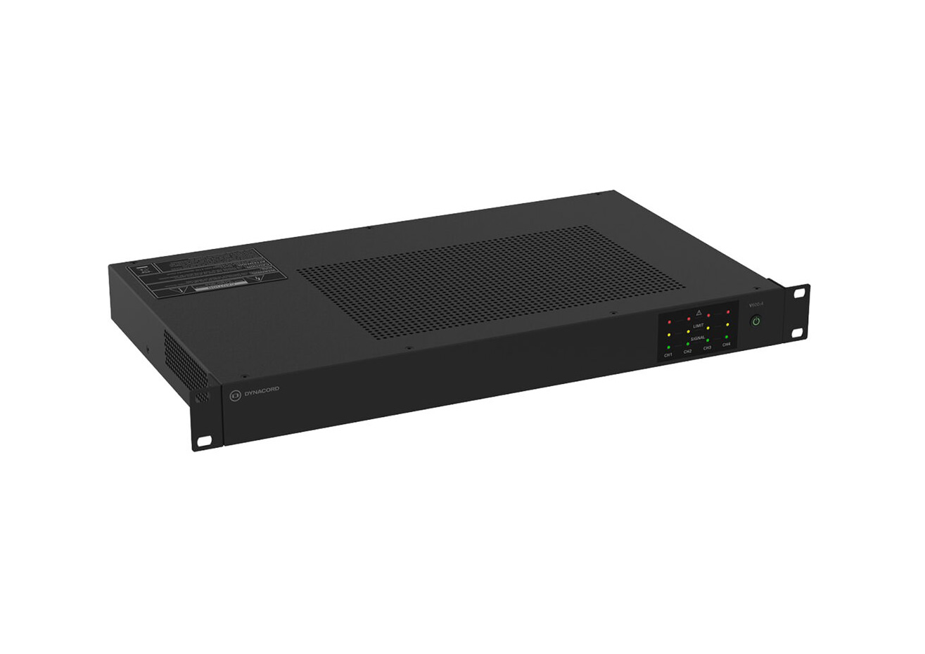 Dynacord V600:4-US 4-Channel 600W PowerTANK VLD Class-D Rackmount Amplifier 4x150W 70V/100V DSP