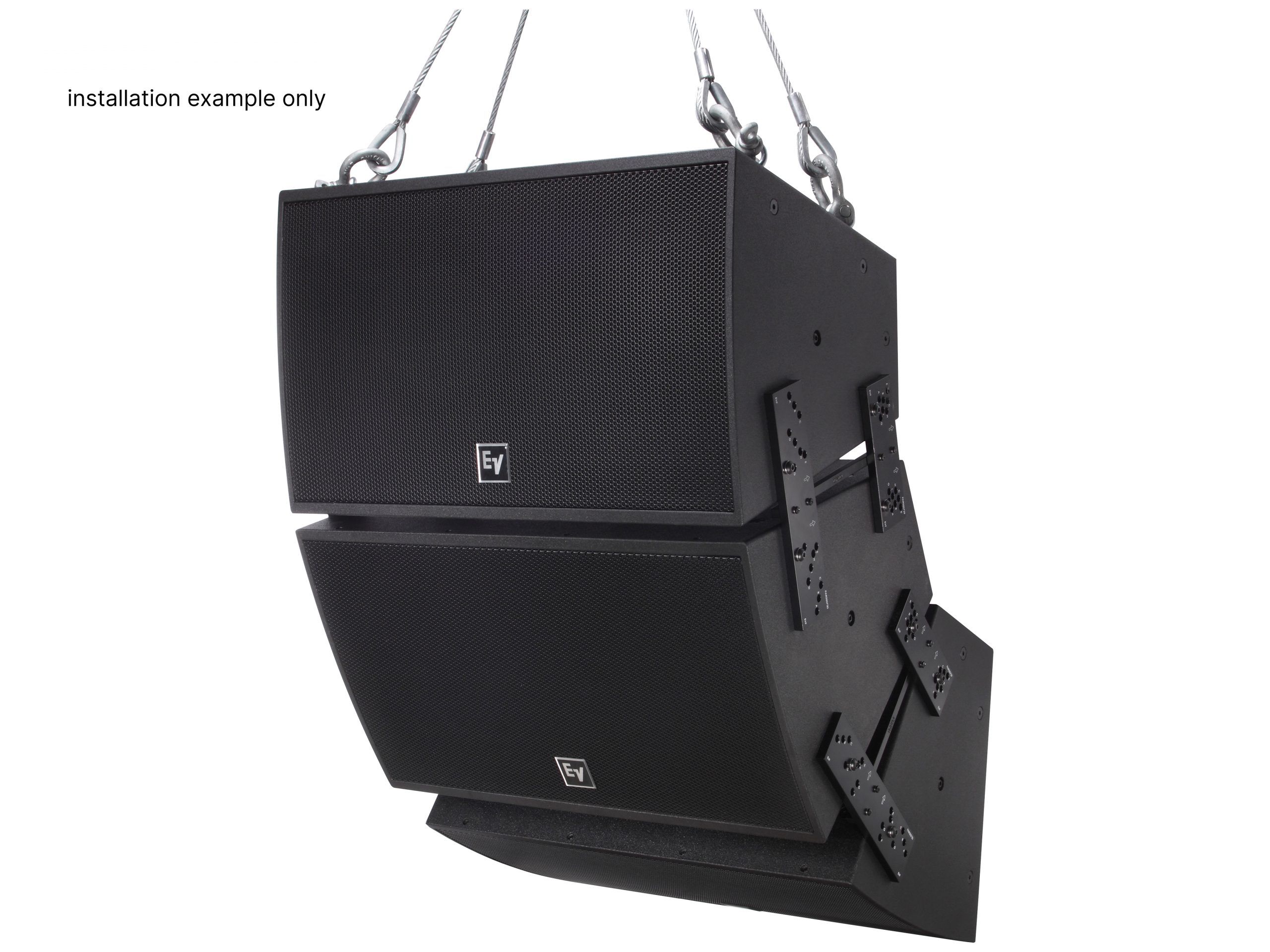 Electro-Voice EVF-1122D/99-BLK 12in Two-Way Arrayable Point-Source Loudspeaker 90 x 90 EVCoat Black - Image 2