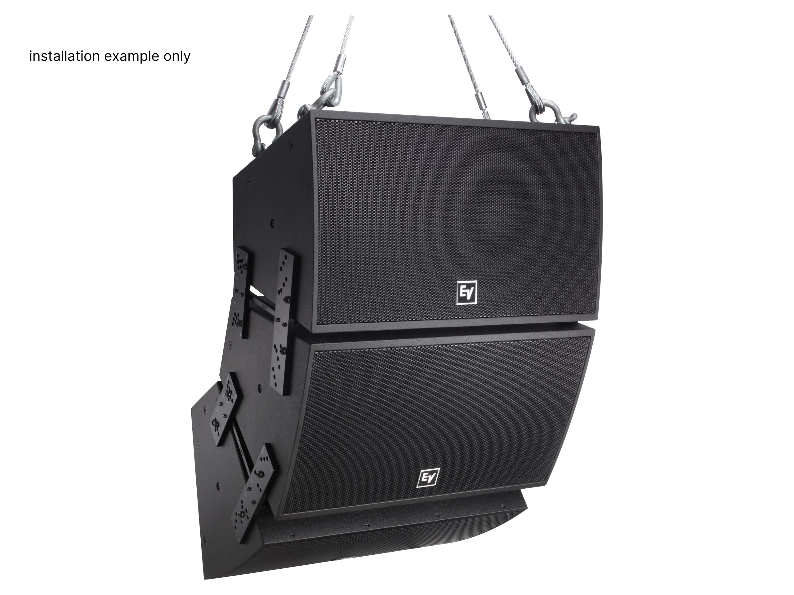 Electro-Voice EVF-1122D/99-BLK 12in Two-Way Arrayable Point-Source Loudspeaker 90 x 90 EVCoat Black - Image 3