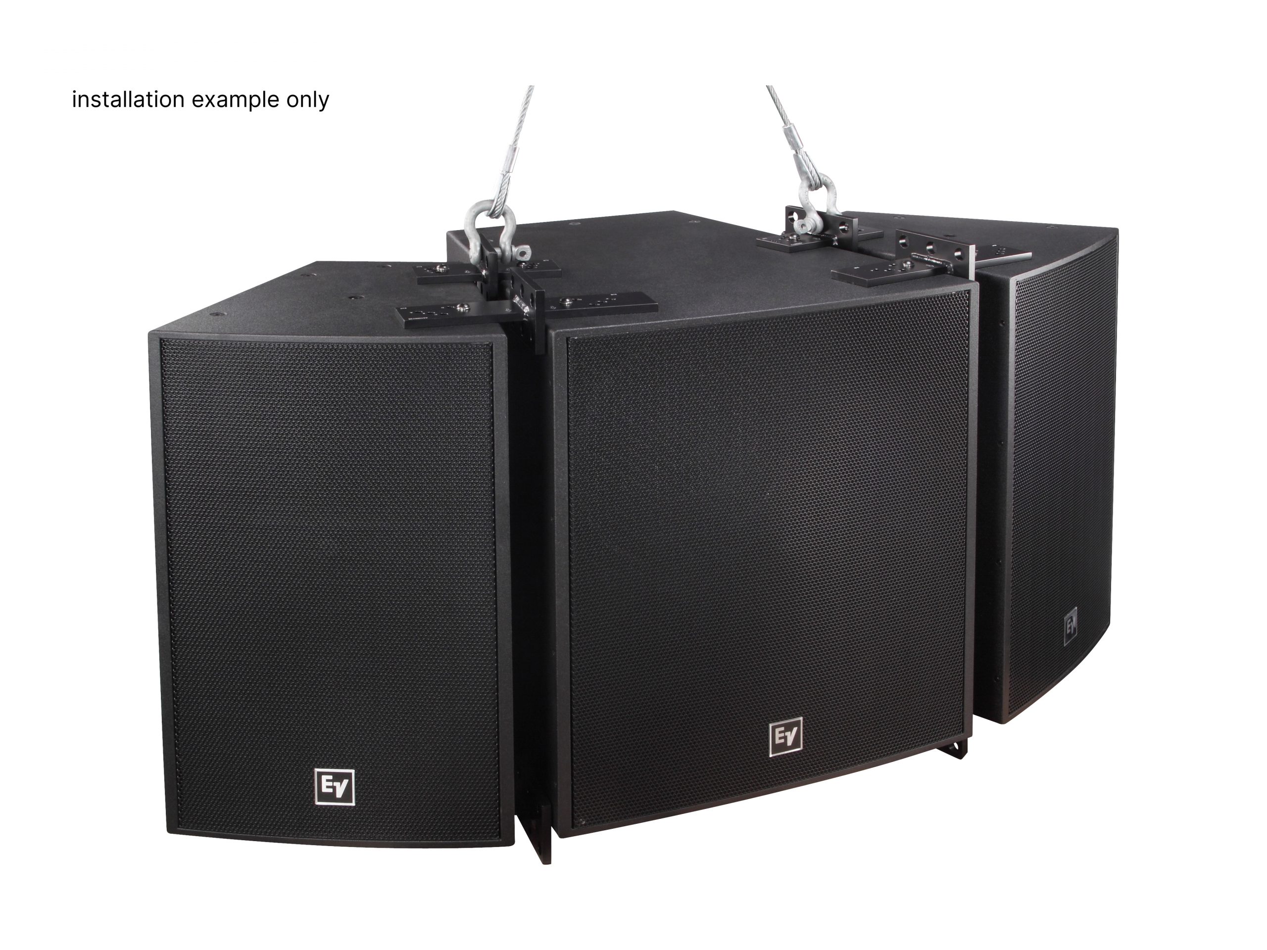 Electro-Voice EVF-1122D/99-BLK 12in Two-Way Arrayable Point-Source Loudspeaker 90 x 90 EVCoat Black - Image 5