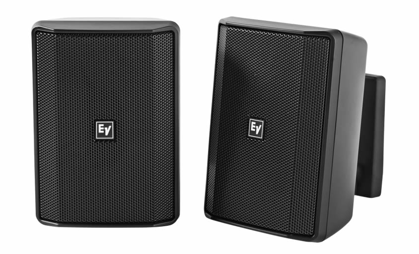 Electro-Voice EVID-S4.2TB Quick install Speaker 4” cabinet 70/100V black. IP54, pair