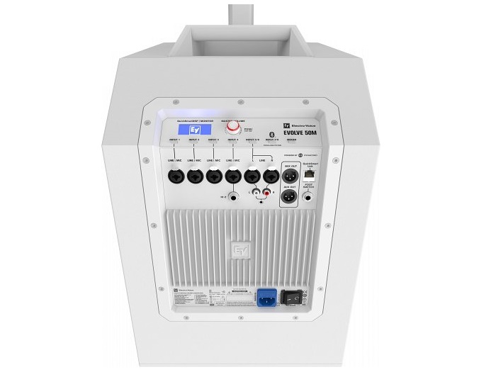 Electro-Voice EVOLVE50M-SW Portable 1000W Bluetooth-Enabled Subwoofer/White - Image 2
