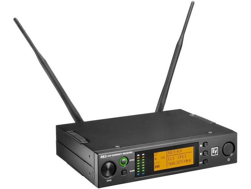 Electro-Voice RE3-RX-5H Half-Rack UHF Diversity Receiver 560-596 MHz / 36 MHz Tuning / XLR / 1/4 in