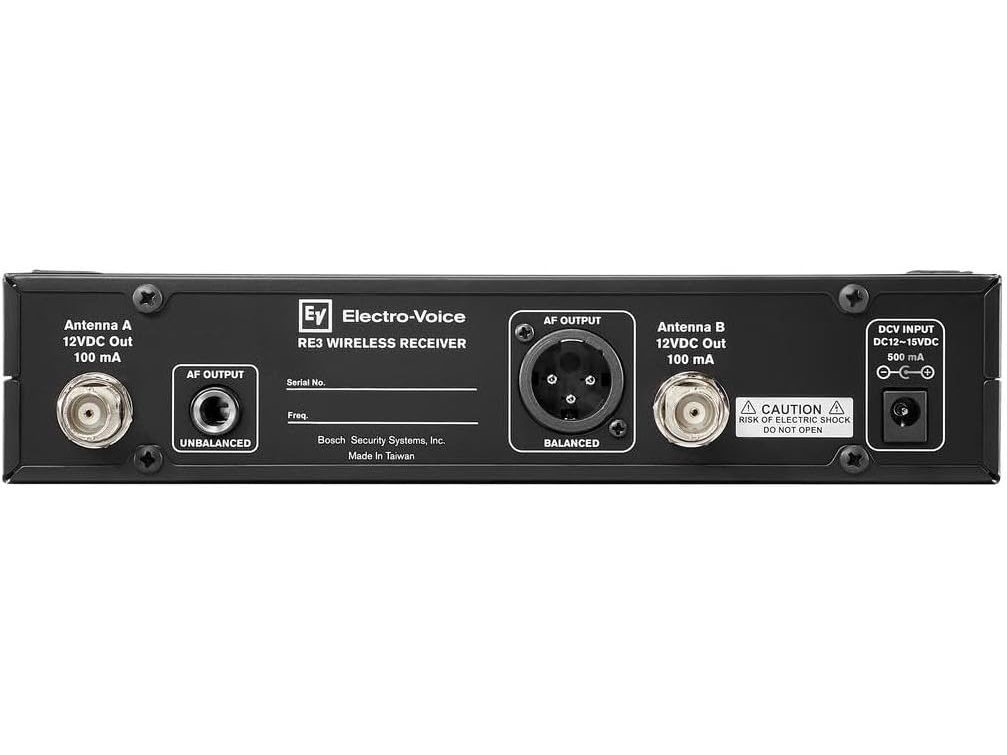 Electro-Voice RE3-RX-5H Half-Rack UHF Diversity Receiver 560-596 MHz / 36 MHz Tuning / XLR / 1/4 in - Image 2
