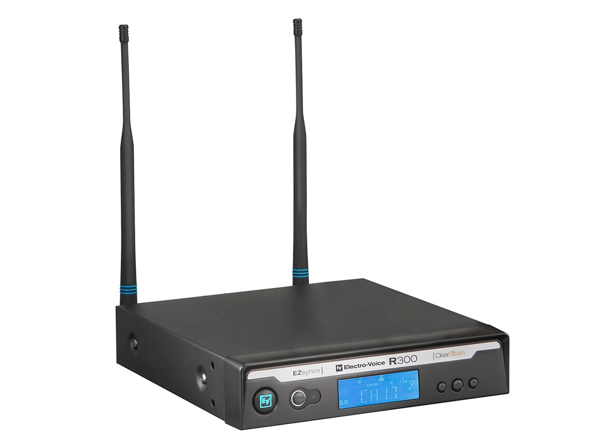Electro-Voice R300-RX-C Wireless Receiver / 32 Preset Channels / ClearScan / EZsync / True Antenna Diversity