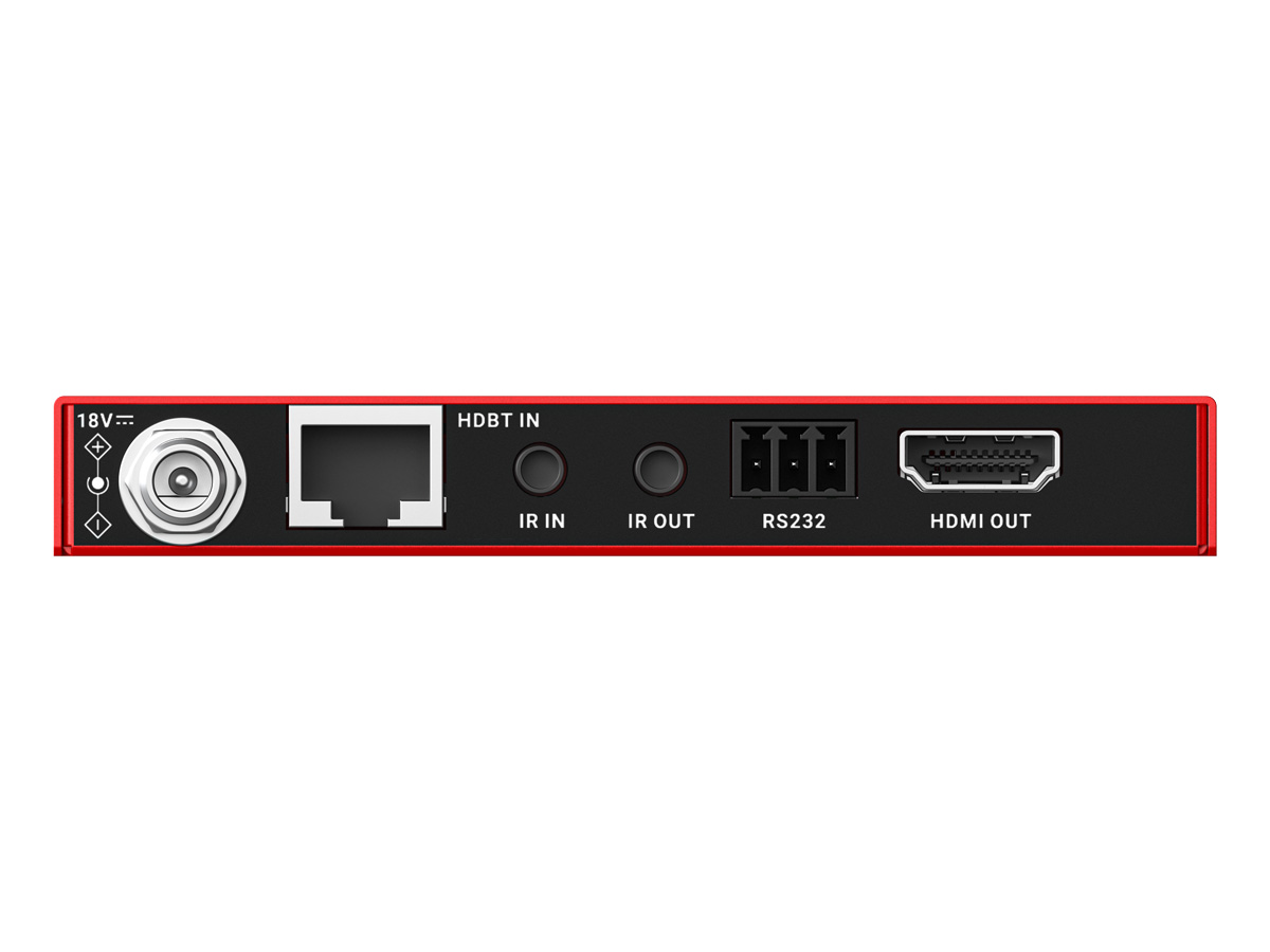 Hall Technologies HT-AIM-70-RX HDBaseT Receiver / 4K@60Hz 4:2:0 / PoC / Bi-directional IR / RS232 - Image 4