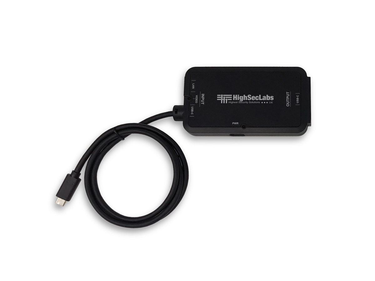 High Sec Labs SCBLN11CL USB-C to USB-C Adapting Cable LAN / PD 100W / USB HID / 3ft