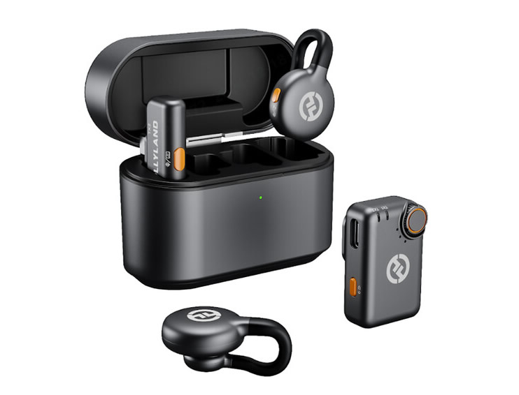 Hollyland HL-LARK M2S Mini Combo 2-Person Wireless Microphone System / 2.4 GHz / Space Gray