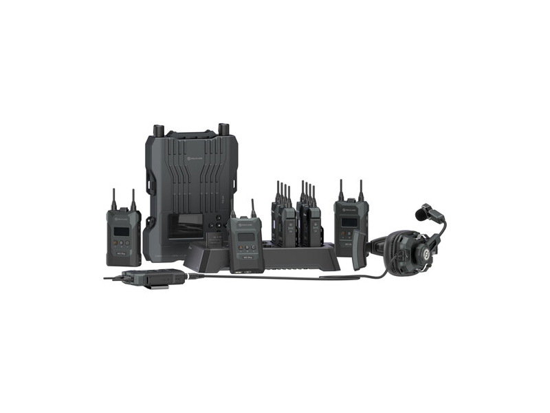 Hollyland HL-Solidcom M1 Pro-8B-DH 1.9 GHz Full-Duplex Wireless Intercom System 8 Beltpacks / Dual-Ear LEMO Headsets