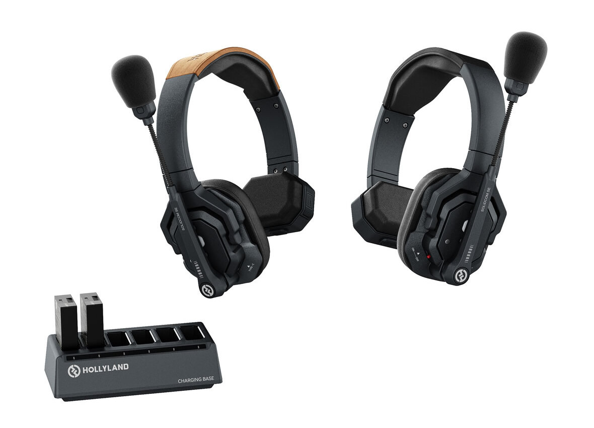 Hollyland HL-Solidcom SE - 2S (Global Version) 2-Person Full-Duplex Single-Ear Noise-Canceling Headset System