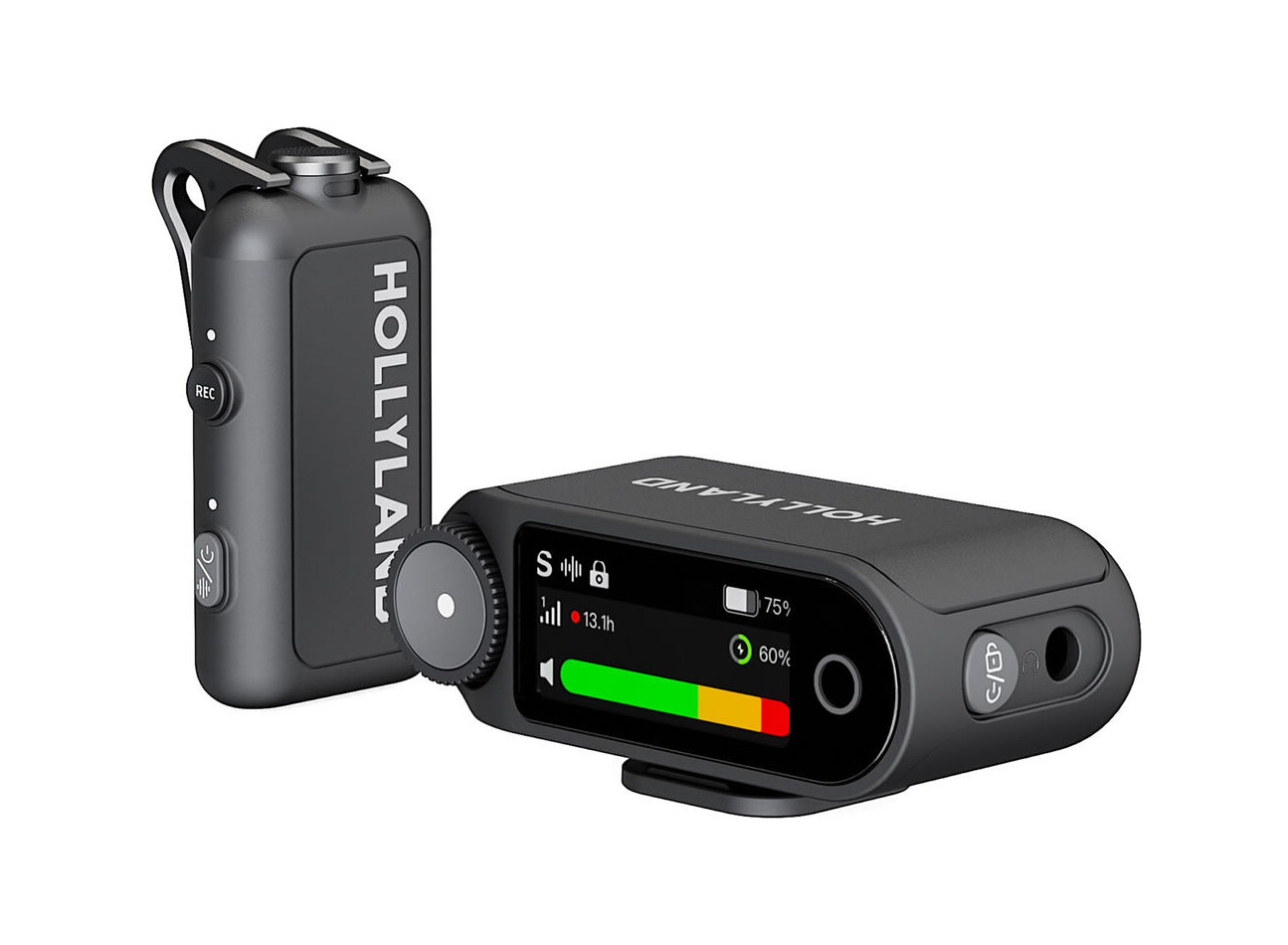 Hollyland LARK MAX 2 Solo LARK MAX 2 Solo Space Gray / Digital Wireless Microphone / Camera RX